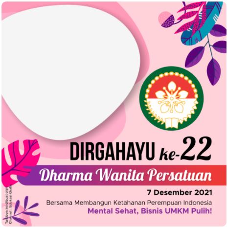 Twibbon HUT Dharma Wanita Tahun 2021 Pilihan 3