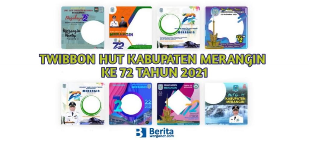 Twibbon HUT Kabupaten Merangin Ke 72 Tahun 2021