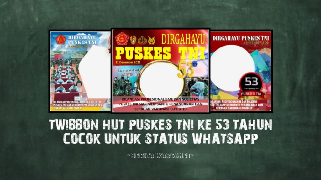 Twibbon HUT Puskes TNI