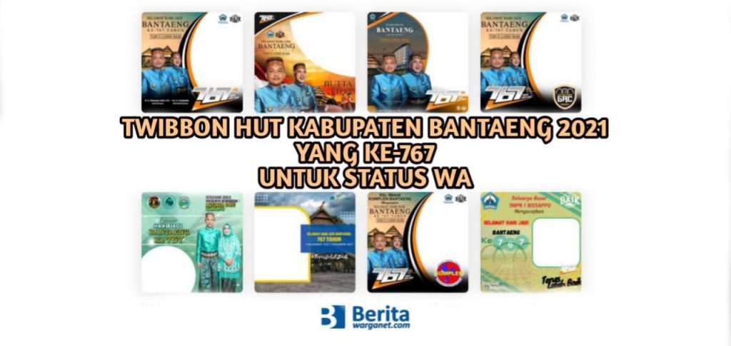 Twibbon HUT kabupaten Bantaeng 2021