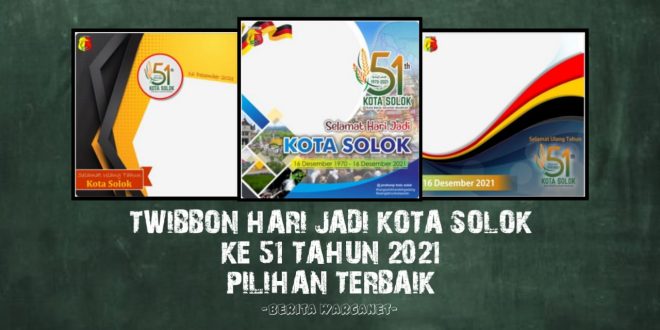 Twibbon Hari Jadi Kota Solok Ke 51 Tahun 2021