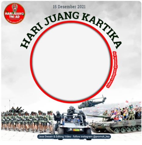 Twibbon Hari Juang Kartika TNI AD Tahun 2021 Pilihan 1
