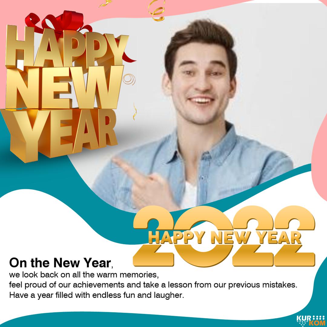 desain twibbon happy new year 2022