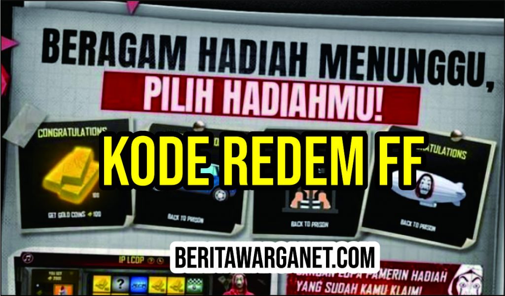 kode redem ff 8 desember 2021