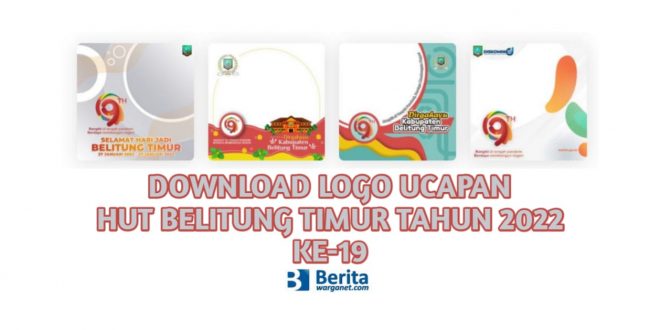 Download Logo Ucapan HUT Belitung Timur Tahun 2022