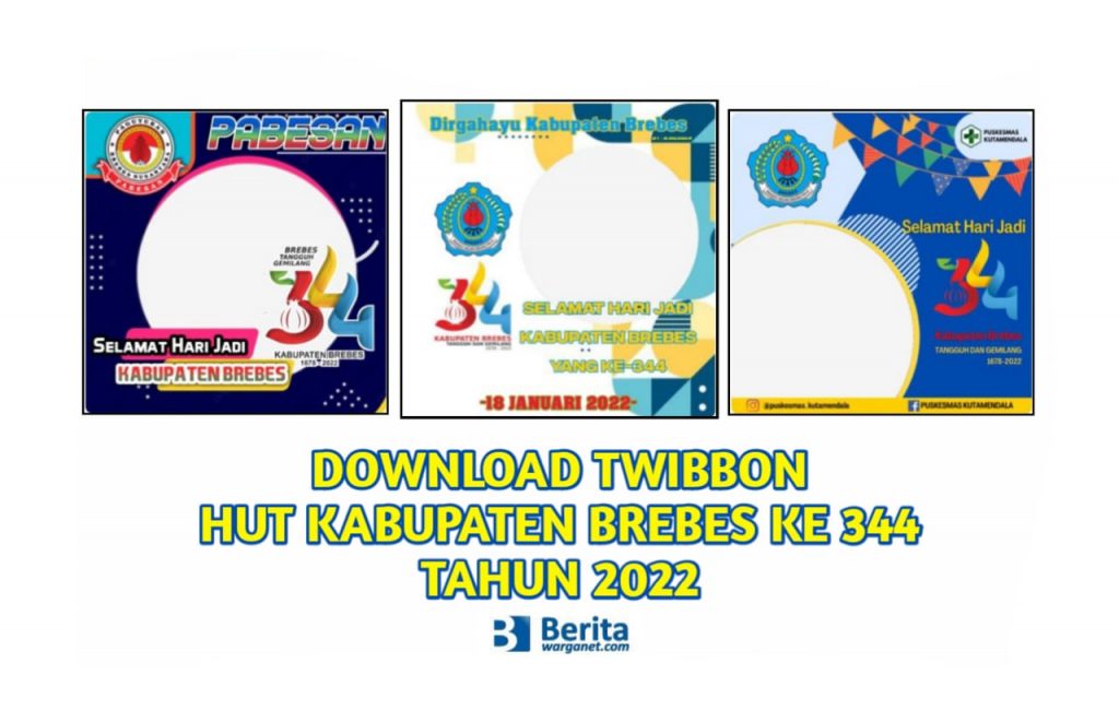 Download Twibbon HUT Kabupaten Brebes Ke 344 Tahun 2022