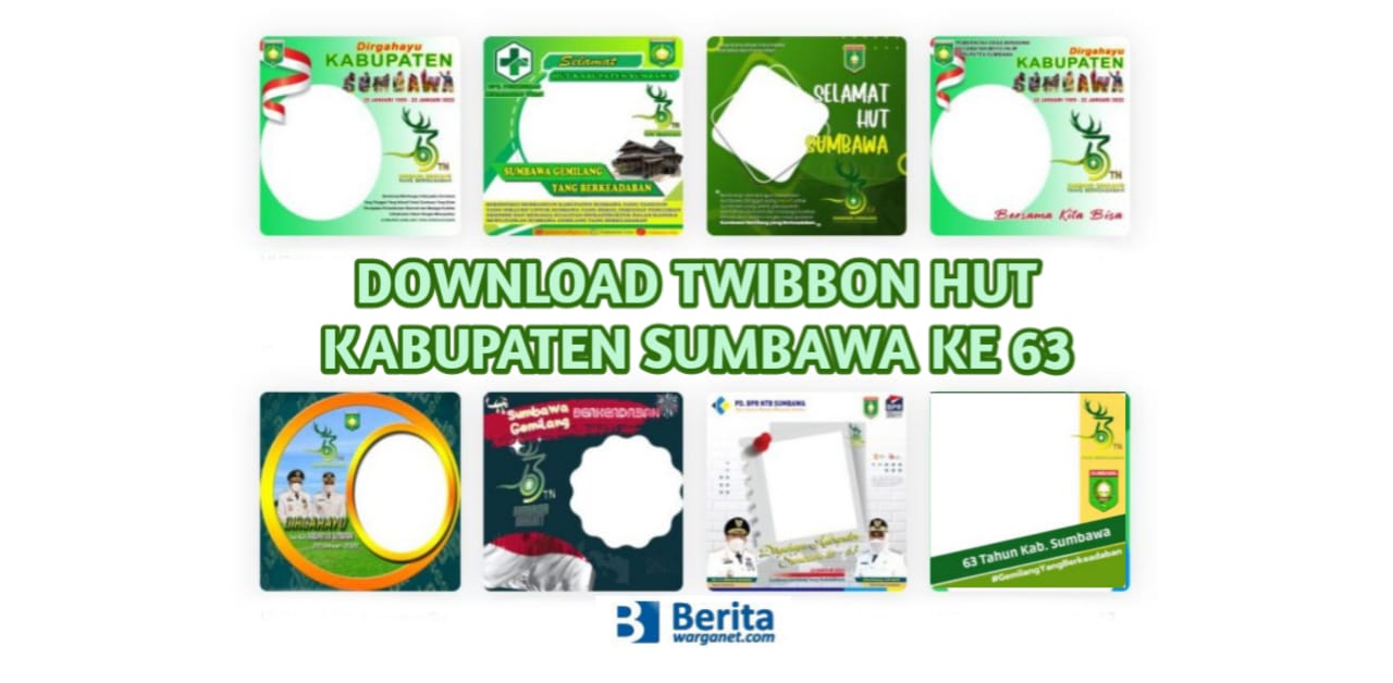 Download Twibbon HUT Kabupaten Sumbawa ke 63 Tahun 2022
