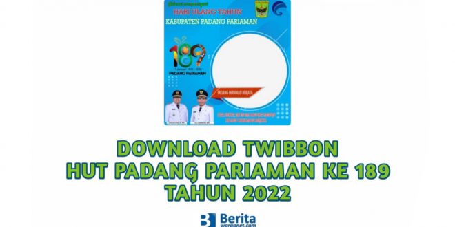 Download Twibbon HUT Padang Pariaman Ke 189 Tahun 2022