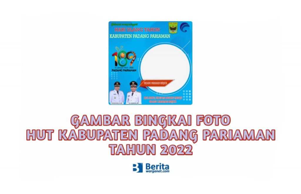 Gambar Bingkai Foto HUT Kabupaten Padang Pariaman