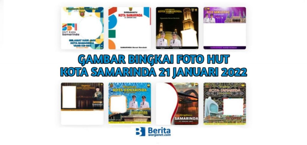 Gambar Bingkai Foto HUT Kota Samarinda 21 Januari 2022