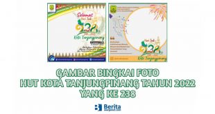 Gambar Bingkai Foto HUT Kota Tanjungpinang Tahun 2022