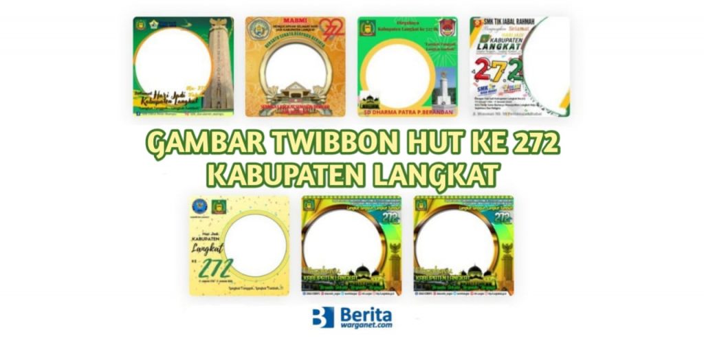 Gambar Bingkai Foto HUT ke 272 Kabupaten Langkat