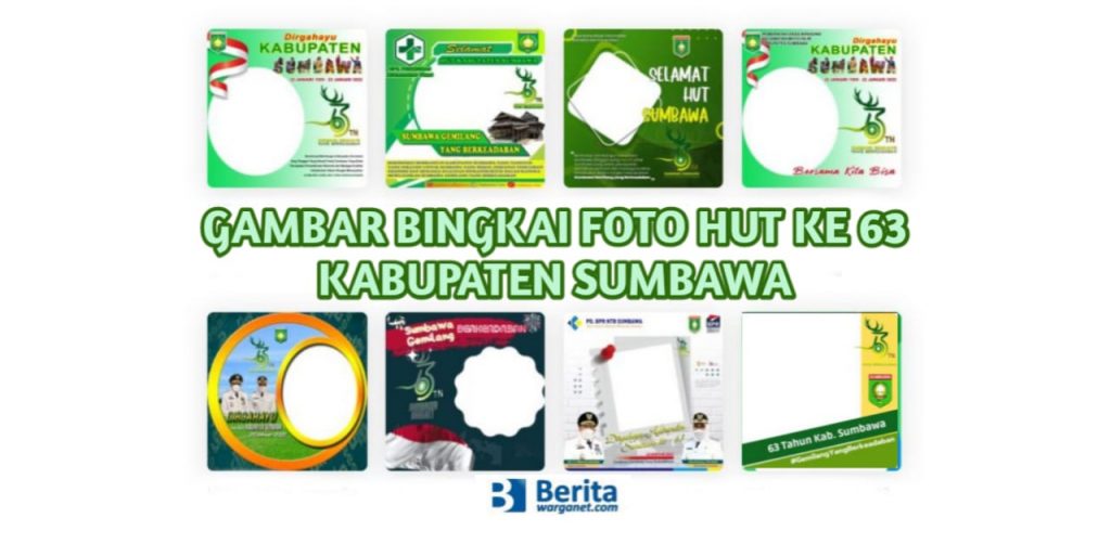 Gambar Bingkai Foto HUT ke 63 Kabupaten Sumbawa