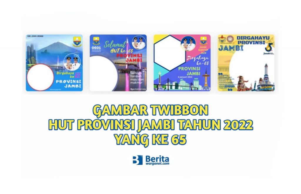 Gambar Twibbon HUT Provinsi Jambi Tahun 2022