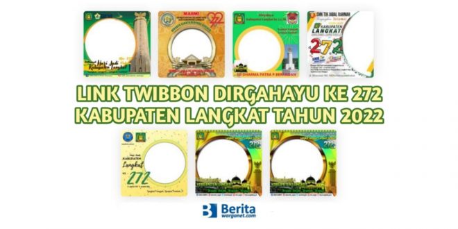 Link Twibbon Dirgahayu ke 272 Kabupaten Langkat
