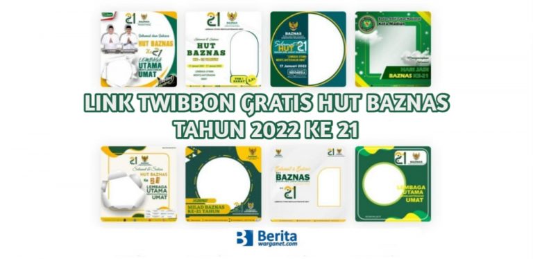 Link Twibbon Gratis HUT BAZNAS Tahun 2022 ke 21