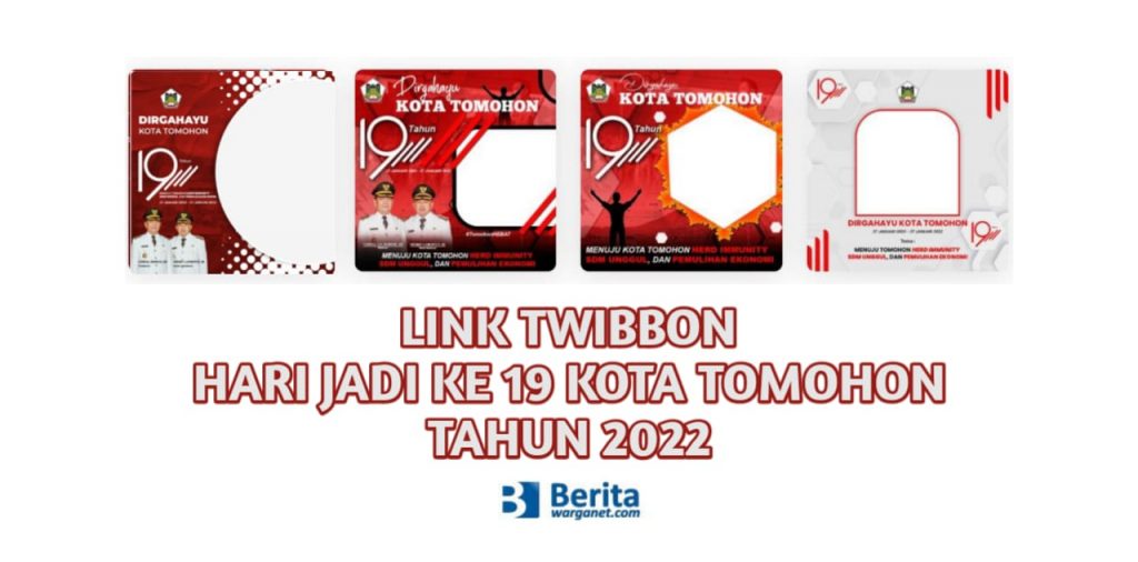 Link Twibbon Hari Jadi ke-19 Kota Tomohon
