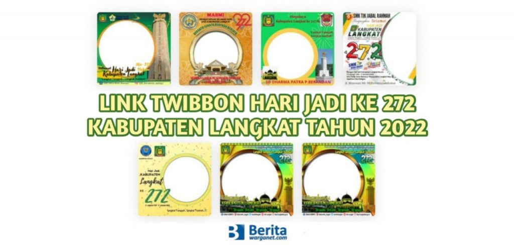 Link Twibbon Hari Jadi ke 272 Kabupaten Langkat Tahun 2022