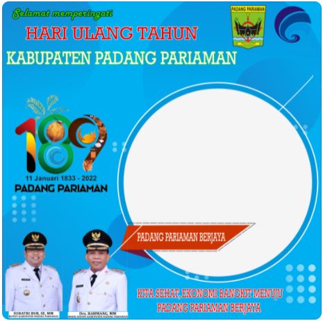 Twibbon Hari Jadi Kabupaten Padang Pariaman Ke 189 Pilihan 1