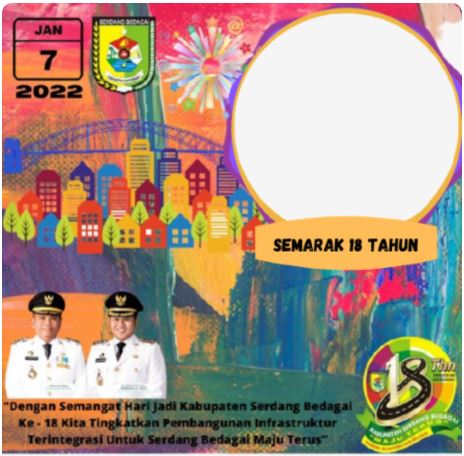 Twibbon Hari Jadi Kabupaten Sergai Tahun 2022 Pilihan 5