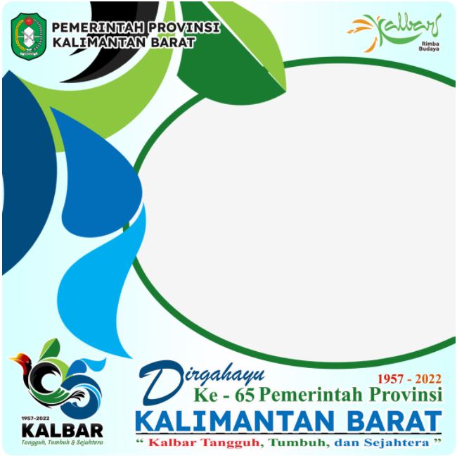 Twibbon Hari Jadi Kalimantan Barat ke-165 Pilihan 3