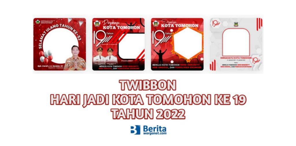 Twibbon Hari Jadi Kota Tomohon ke 19
