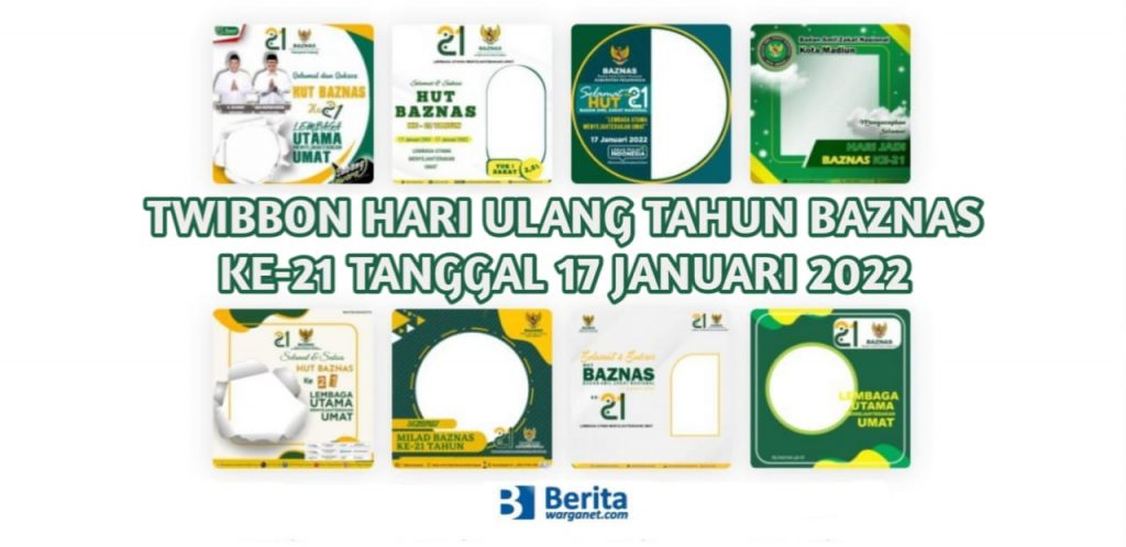 Twibbon Hari Ulang Tahun BAZNAS Ke 21