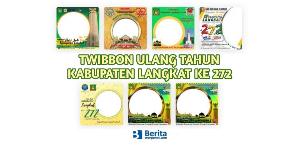 Twibbon Ulang Tahun Kabupaten Langkat ke 272