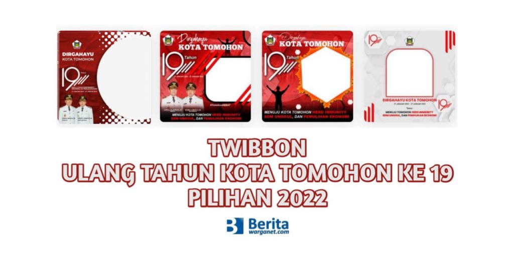 Twibbon Ulang Tahun Kota Tomohon ke 19