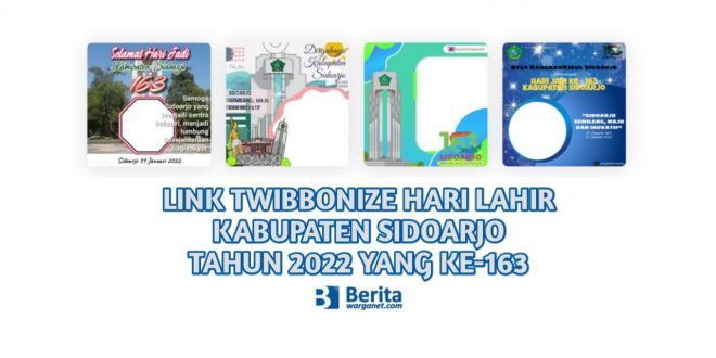 Twibbonize Hari Lahir Kabupaten Sidoarjo Tahun 2022