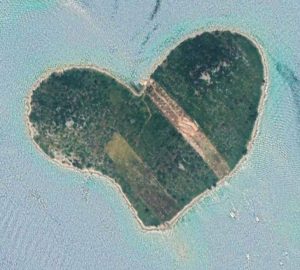 google earth - pulau cinta kroasia