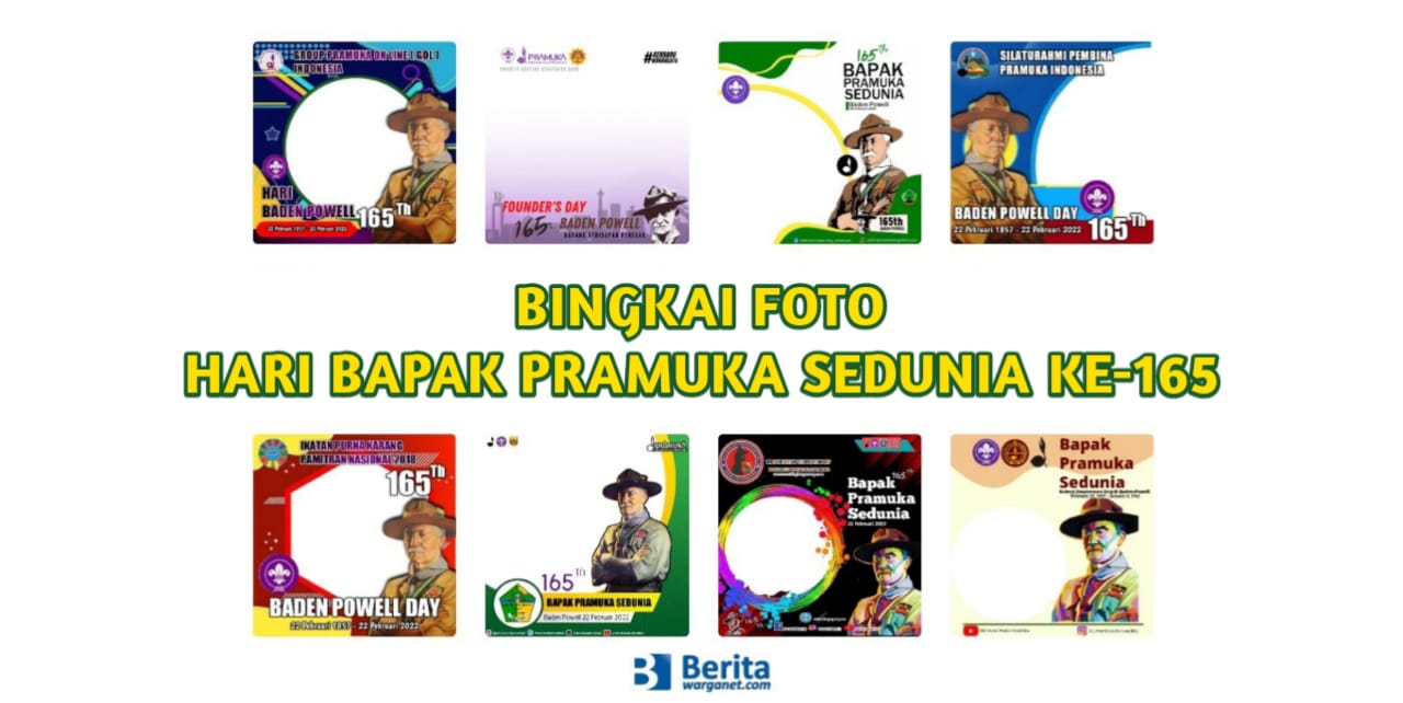 Bingkai Foto Hari Bapak Pramuka Sedunia Ke 165 Terbaru 2022