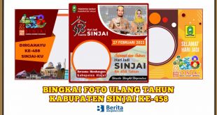 Bingkai Foto Ulang Tahun Kabupaten Sinjai ke-458