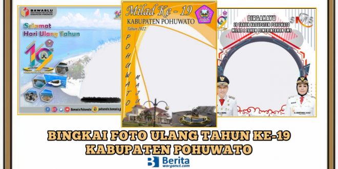 Bingkai Foto Ulang Tahun ke-19 Kabupaten Pohuwato