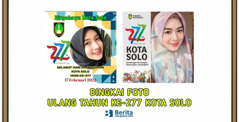 Bingkai Foto Ulang Tahun ke-277 Kota Solo