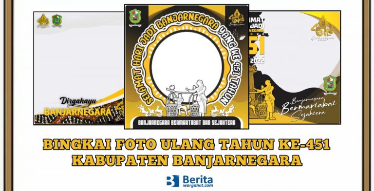Bingkai Foto Ulang Tahun ke-451 Kabupaten Banjarnegara