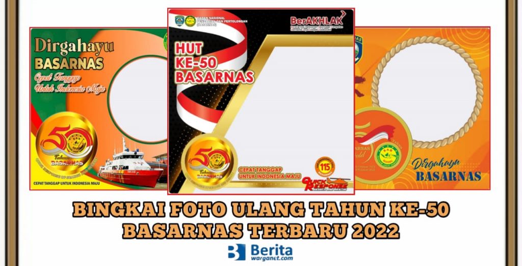 Bingkai Foto Ulang Tahun ke-50 Basarnas
