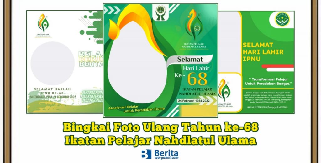 Bingkai Foto Ulang Tahun ke-68 IPNU