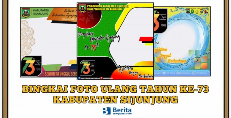 Bingkai Foto Ulang Tahun ke-73 Kabupaten Sijunjung