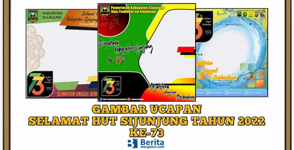 Gambar Ucapan Selamat HUT Sijunjung Tahun 2022