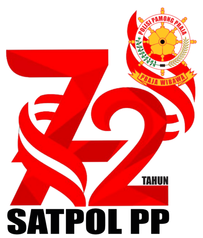 Logo HUT Satpol PP ke-72 (Format PDF)