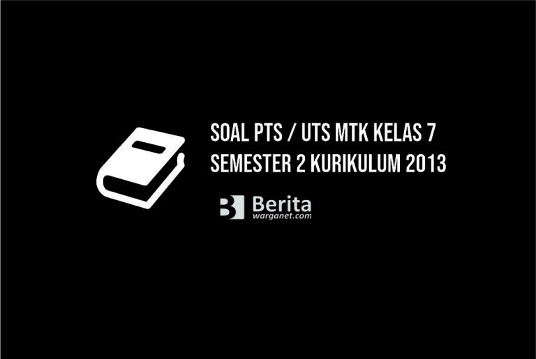 Soal PTS Matematika Kelas 7 Semester 2