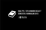 Soal PTS UTS Bahasa Inggris Kelas 7 Semester 2 Kurikulum 2013