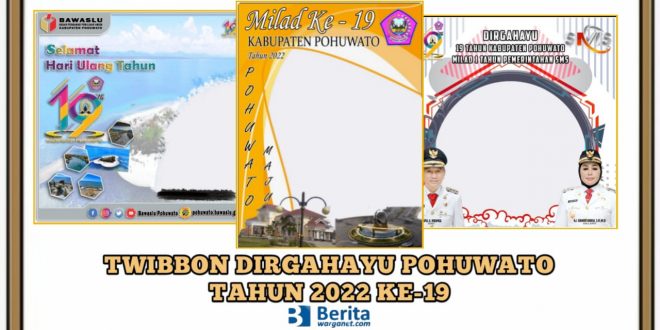 Twibbon Dirgahayu Pohuwato Tahun 2022