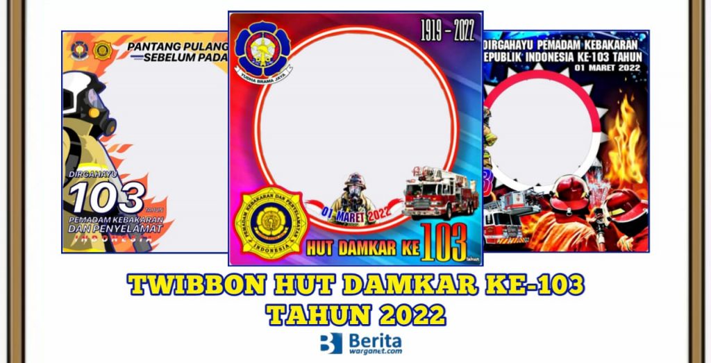 Twibbon HUT Damkar ke-103 Tahun 2022