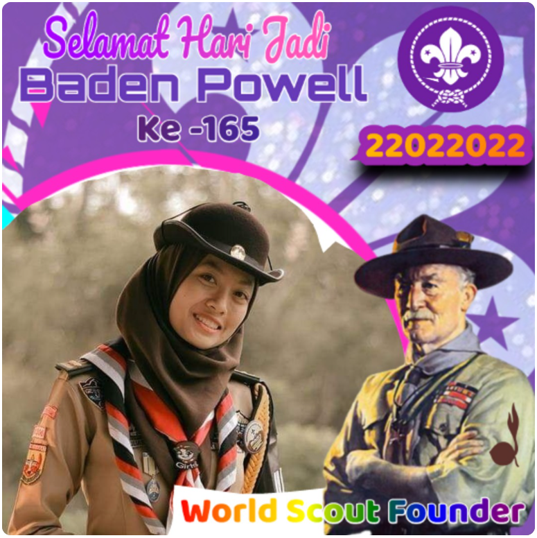 Twibbon Hari Baden Powell ke-165 Pilihan 4