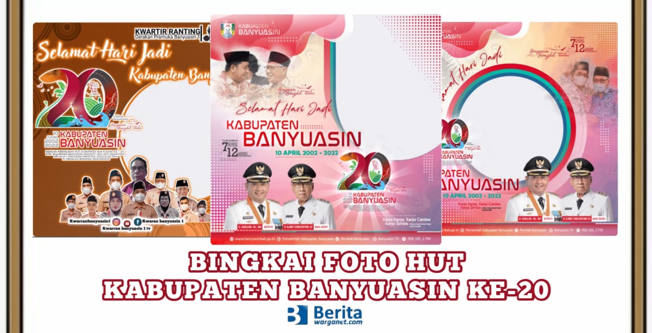 Bingkai Foto HUT Kabupaten Banyuasin ke-20