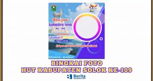 Bingkai Foto HUT Kabupaten Solok ke-109