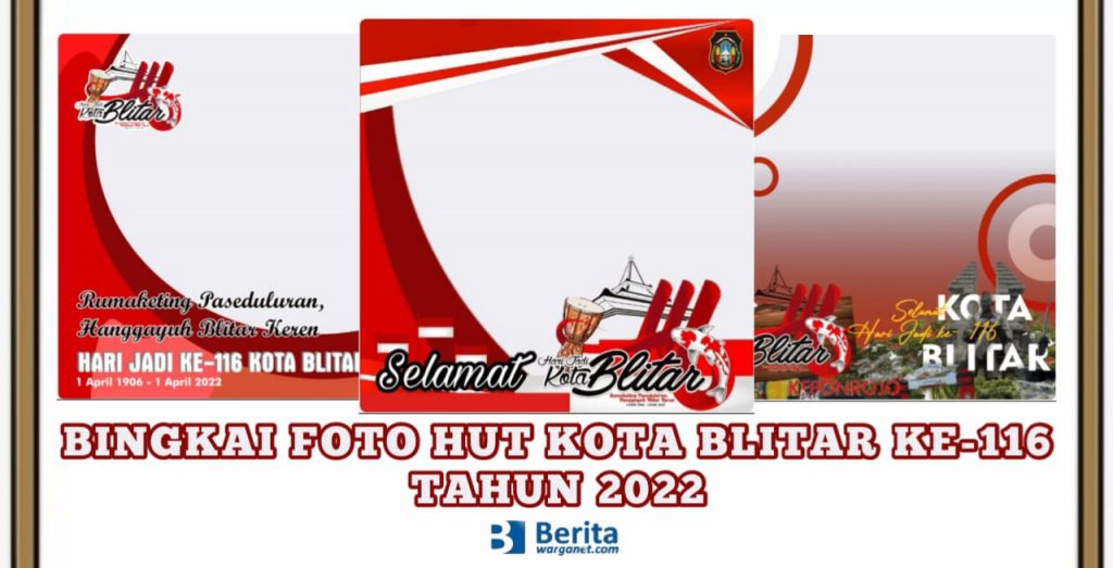 Bingkai Foto HUT Kota Blitar ke-116