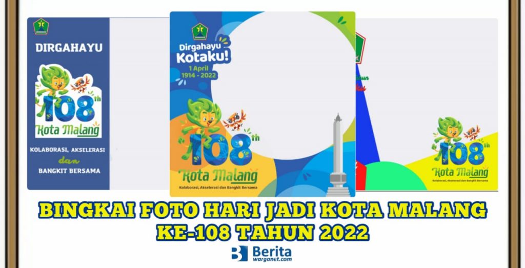 Bingkai Foto Hari Jadi Kota Malang ke-108